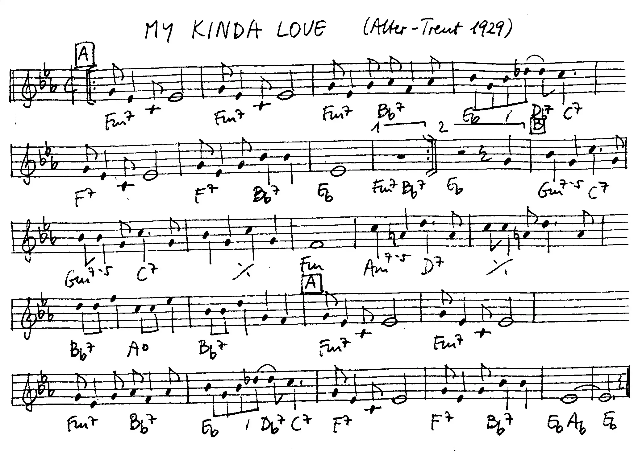 my kinda love partition gratuite - Offerte par The Jungle Jazz Band